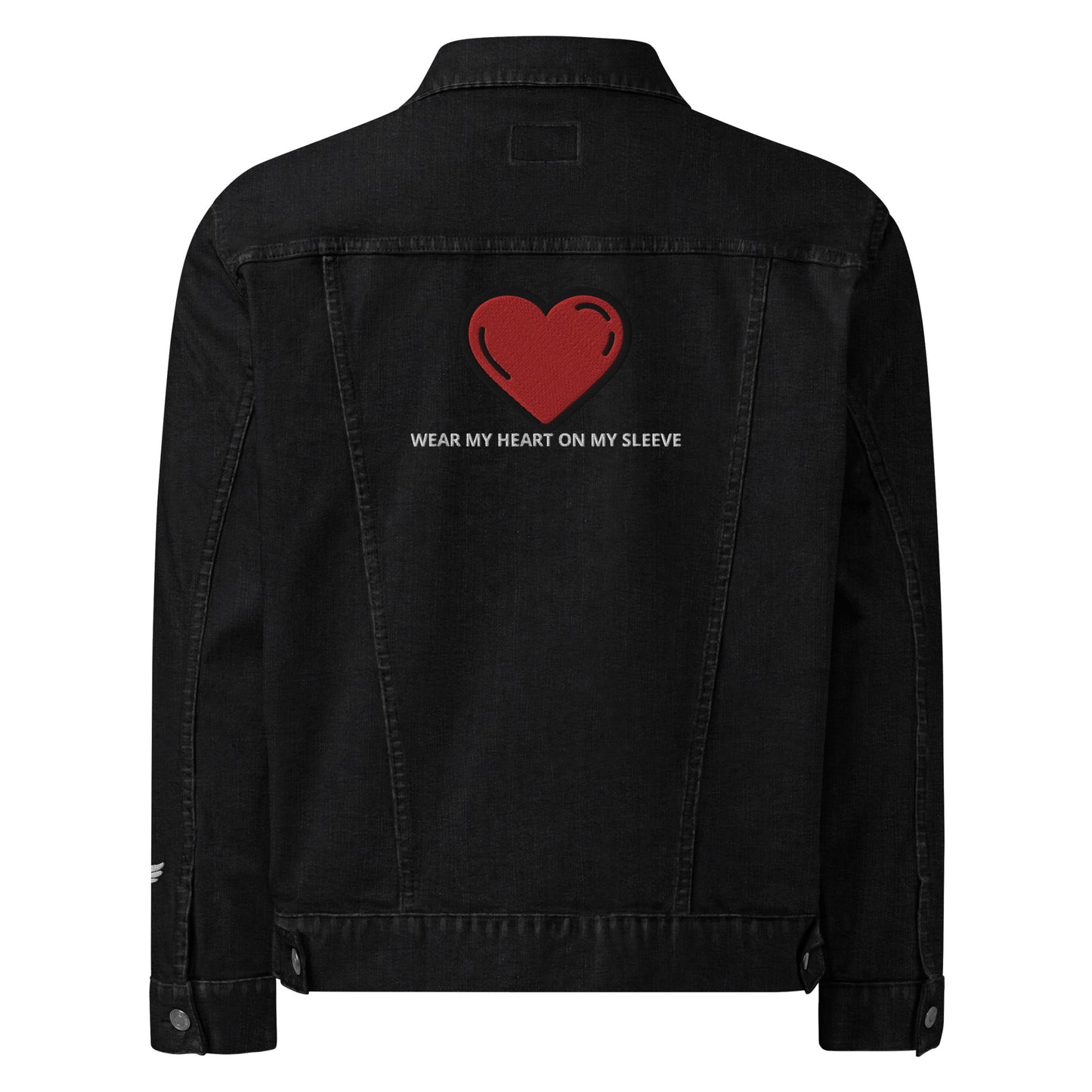 Jesus is Lord ( wear my heart on my sleeve ) denim jacket