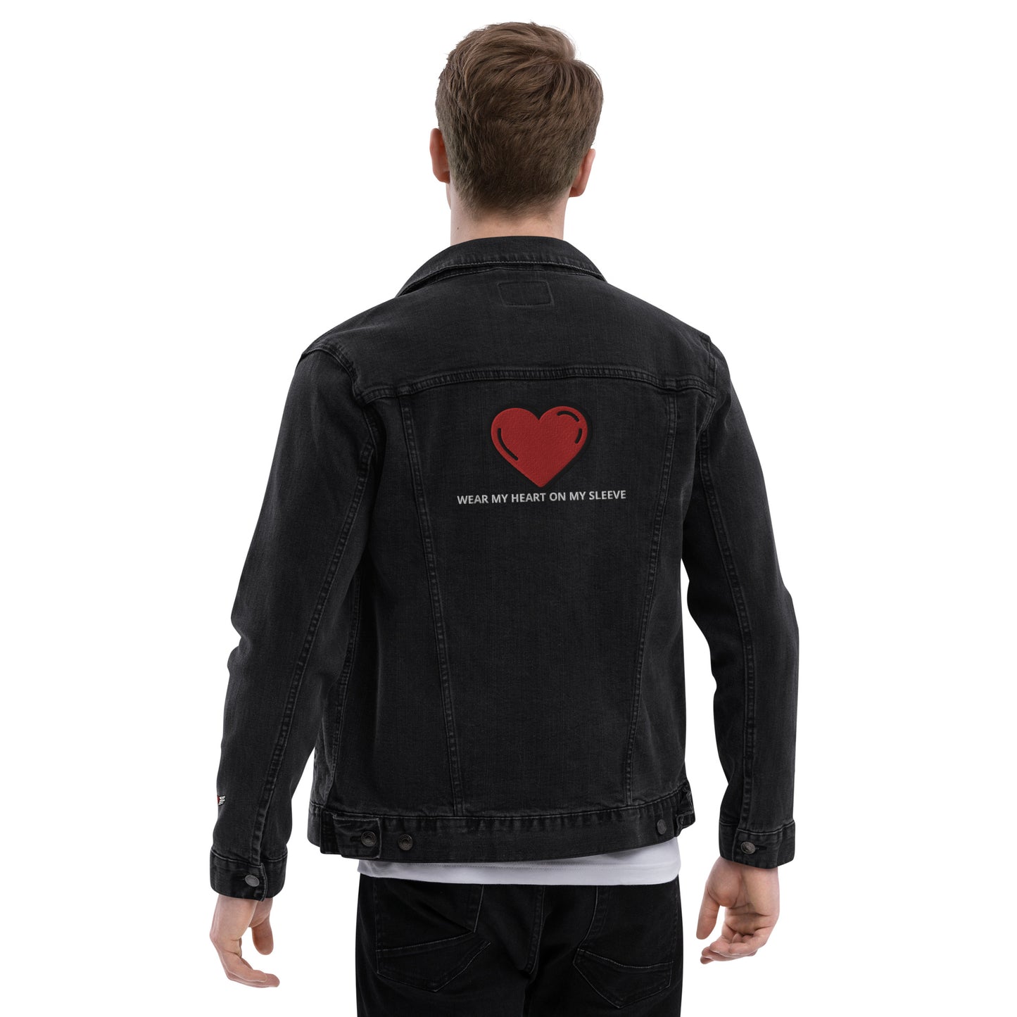 Jesus is Lord ( wear my heart on my sleeve ) denim jacket
