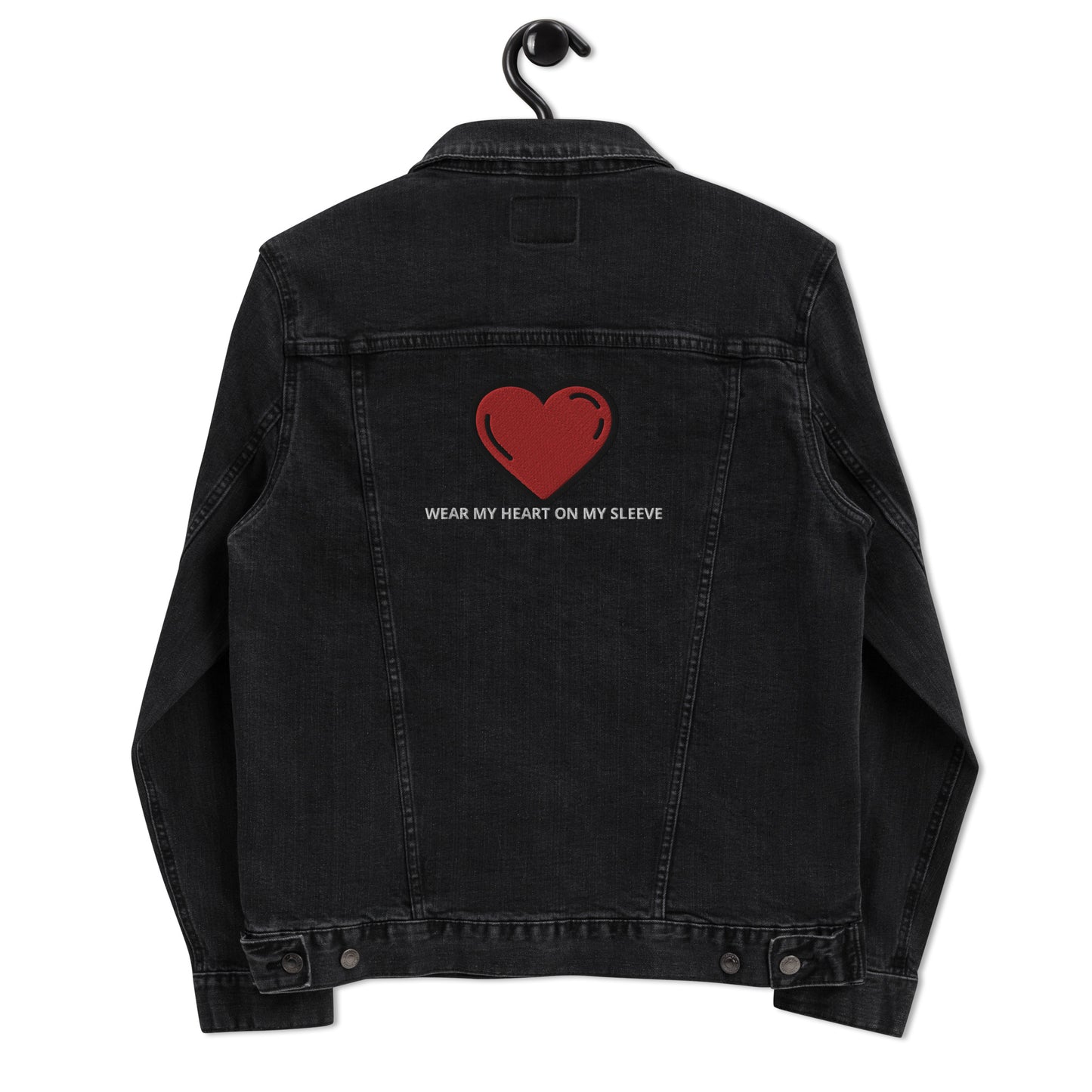 Jesus is Lord ( wear my heart on my sleeve ) denim jacket