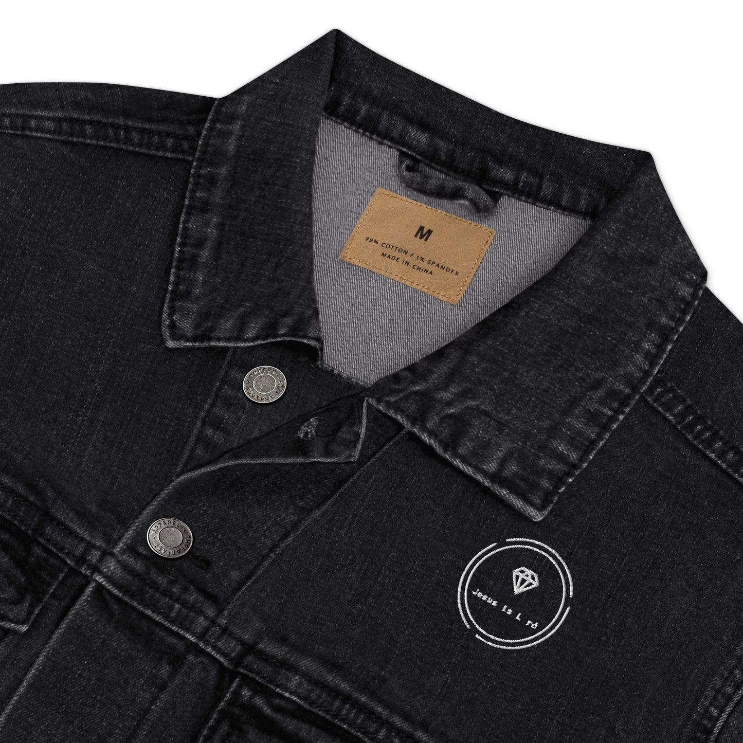 Jesus is Lord ( wear my heart on my sleeve ) denim jacket