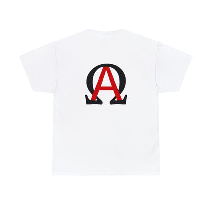 Jesus is Lord ( Alpha and the Omega graphic design )  Heavy Cotton Tee