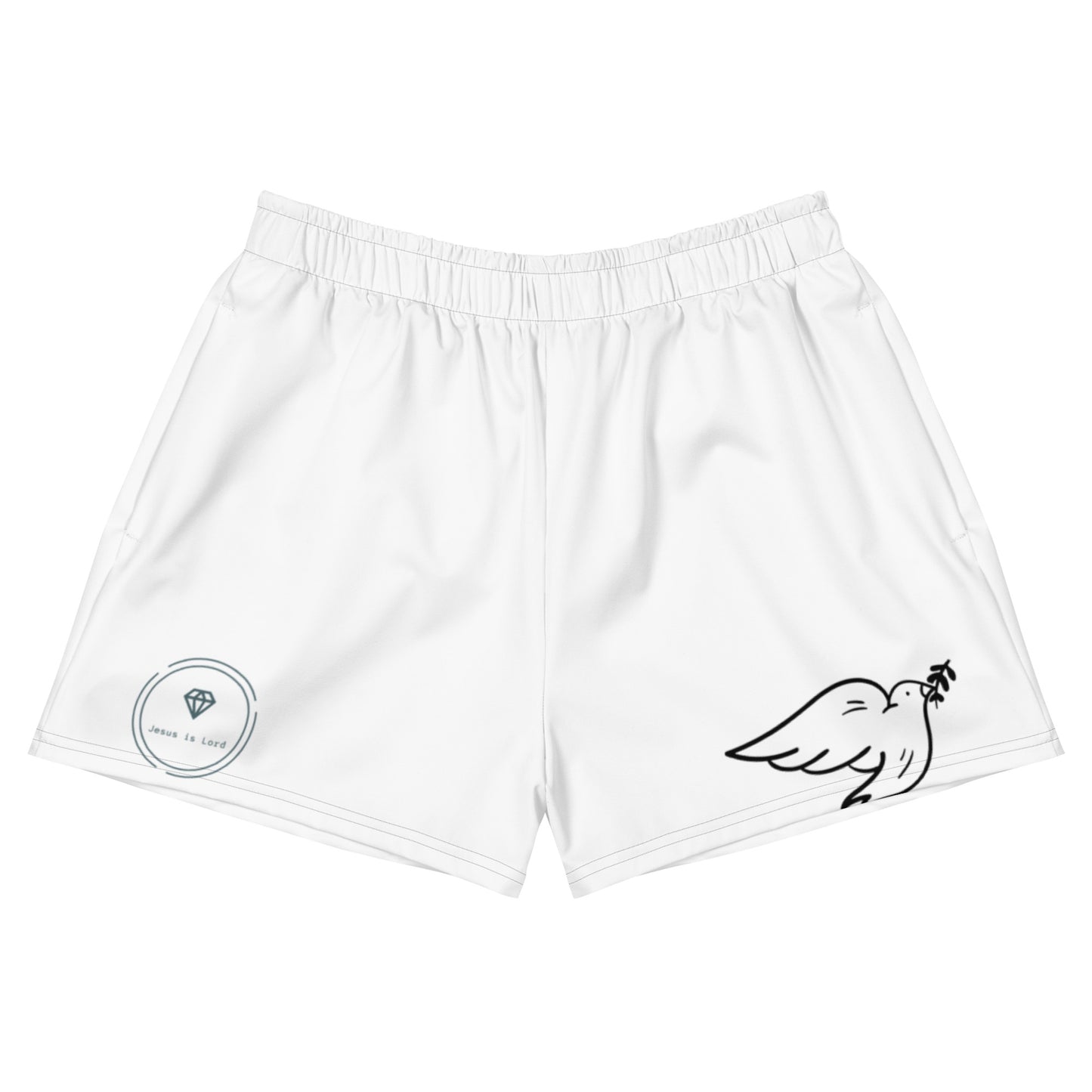 Jesus is Lord ( Dove ) Athletic shorts